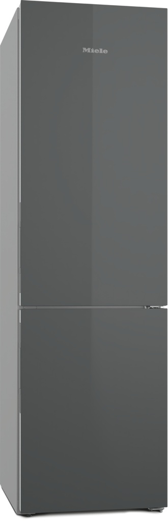 Miele KFN 4898 AD GRGR Vrijstaande koel- en vriescombinatie - Koel- & vriescombinatie, Grafietgrijs, A, Hoogte 2.010 mm, FreshTouch, 360 L, 33 dB, NoFrost, DynaCool, PerfectFresh Active, Click2Open, 2 deuren, FlexiLight 2.0, Freeze & Cool