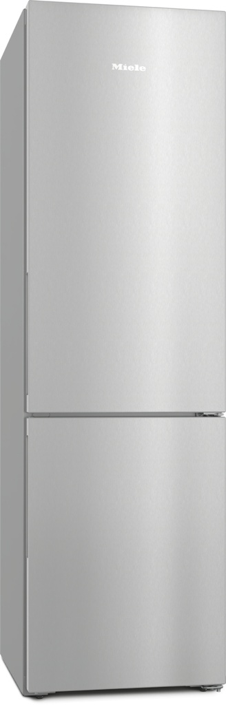 Miele KFN 4395 CD EL Vrijstaande koel- en vriescombinatie - Koel- & vriescombinatie, rvs-look, Hoogte 2.010 mm, SensorTouch, 371 L, 35 dBA, NoFrost, DynaCool, DailyFresh, SideOpen, 2 deuren