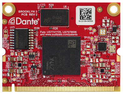 Audac ANM88 - DanteTMAES67 networked audio module with 8x8 license for LUNA-U