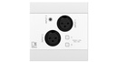 Audac Network input panel - 2 x XLR + 3.5 mm jack + BT 4 CH - NWP320/W