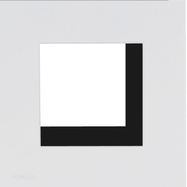 procab cf45s/w single cover frame for 45x45mm wall panel - screws - ral9010