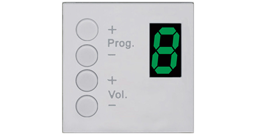 Audac  MTX wall panel controller 45 x 45 mm - MWX45/W