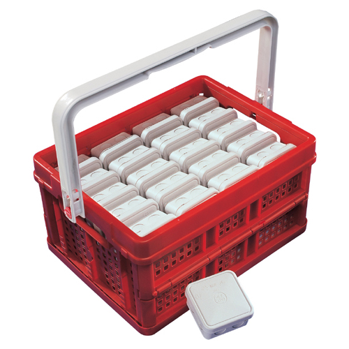 Flex-o-Box 25mm2 40st in rode draagmand