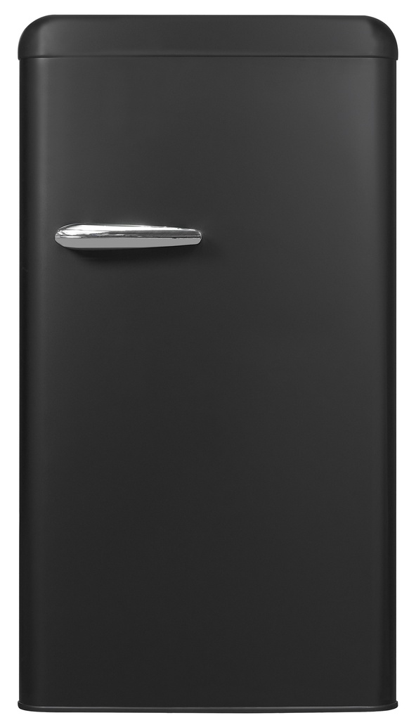 Koelkast Vrijstaand Exquisit KOELER RETRO 1 DEURS 94 liter/Mat Zwart RKS100VH160FMZ