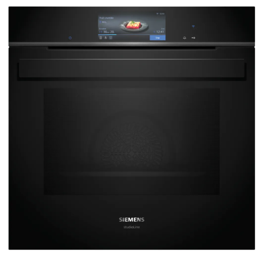 Four à vapeur BI Siemens iQ700, Four à vapeur, 60 x 60 cm, Noir, HS958GDD1