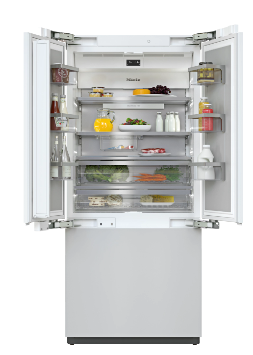 Miele KF 2982 Vi left MasterCool koel- en diepvriescombinatie - Koel- en vriescombinatie MasterCool, F, Push2Open, 42 dB, 385L/134L, BrilliantLight, MasterSensor, 908 x 2127 x 629
